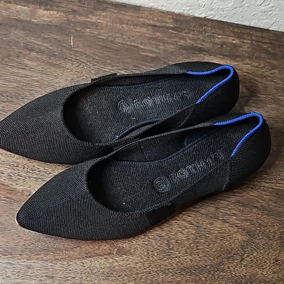 Rothy’s Bow Flats In Black Size 9 - Picture 2 of 9